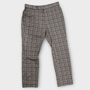 Nordstrom Rack Women’s Size M Plaid Pants Black White and Brown